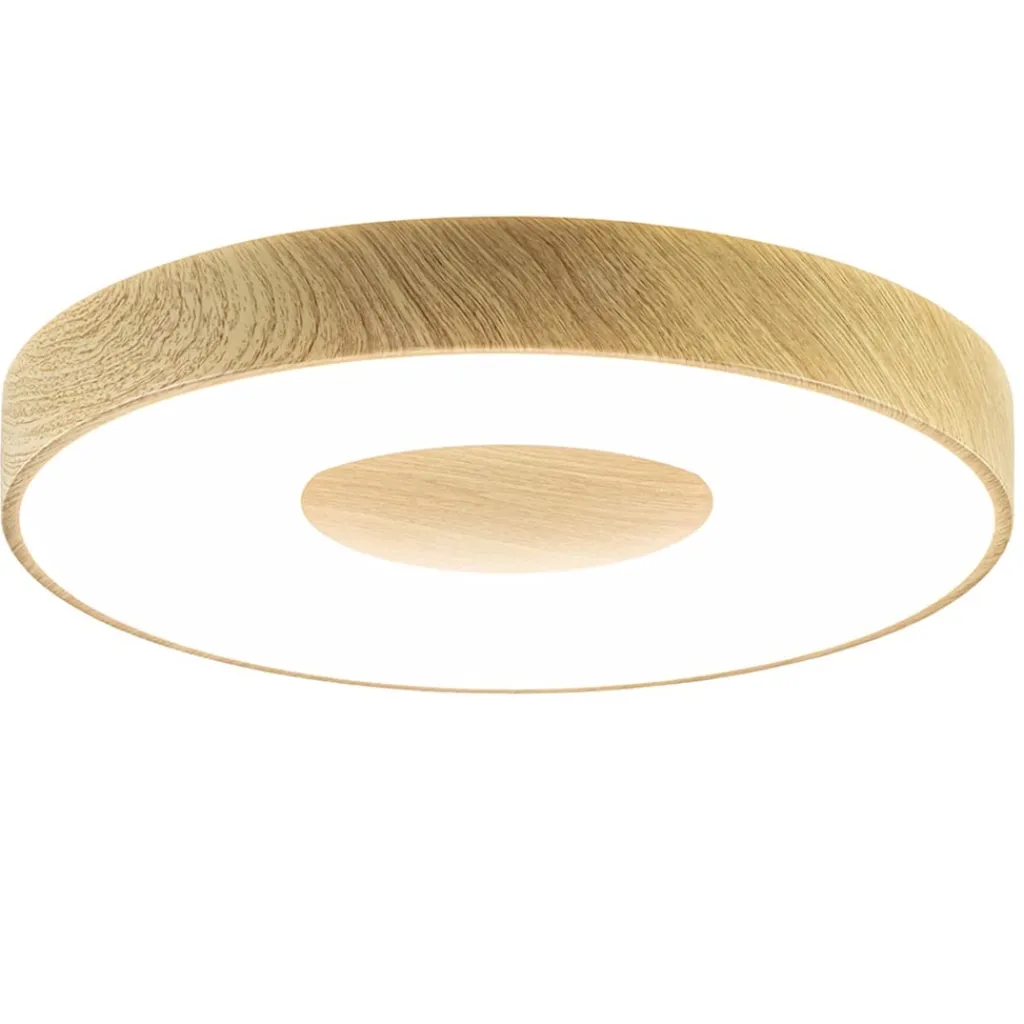 Straluma Plafondlamp Coin 50 hout + remote CCT> Plafondlampen|Plafonnières