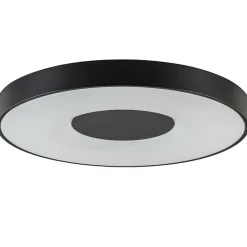 Straluma Plafondlamp Coin 65 zwart + remote> Plafondlampen|Plafonnières