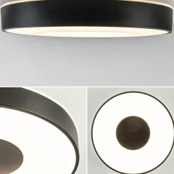 Straluma Plafondlamp Coin rond 50cm zwart CCT><noscript><img width=