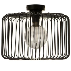 Straluma Plafondlamp draad cilinder zwart 28cm><noscript><img width=