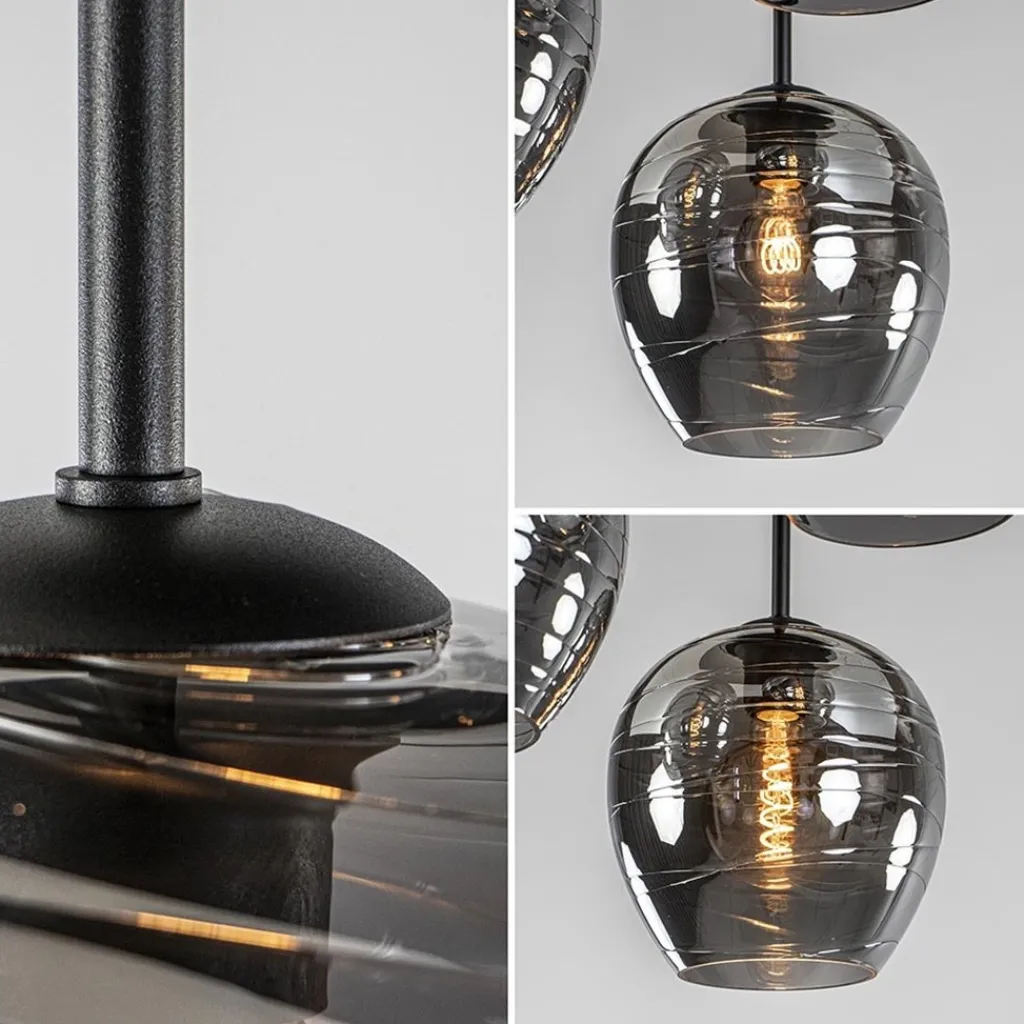 Straluma Plafondlamp Fantasy Apple 3L zwart/smoke> Keukenverlichting|Halverlichting