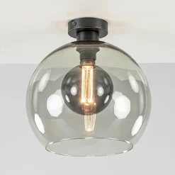 Straluma Plafondlamp globe smoke glas 30cm> Woonkamerlampen|Slaapkamerlampen