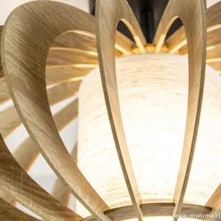 Straluma Plafondlamp hout lamellen klein><noscript><img width=
