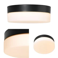 Straluma Plafondlamp Ikaro zwart 24cm 3-step dim><noscript><img width=