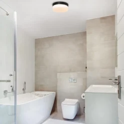 Straluma Plafondlamp Ikaro zwart 24cm 3-step dim><noscript><img width=