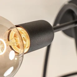 Straluma Plafondlamp Krul 3L zwart ex. e27 lb.><noscript><img width=