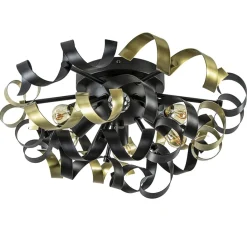 Straluma Plafondlamp Krul zwart/goud> Plafondlampen|Decoratieve Verlichting