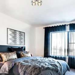 Straluma Plafondlamp 3-L chroom/smoke 3-step dim.><noscript><img width=