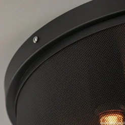 Straluma Plafondlamp 3L cilinder gaas zwart 44cm><noscript><img width=