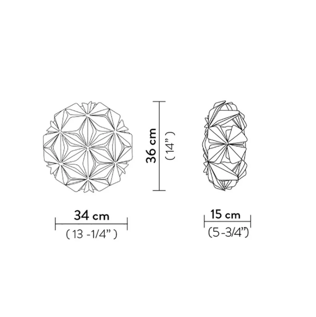 Straluma Plafondlamp La Vie amber 36cm> Plafondlampen|Wandlampen
