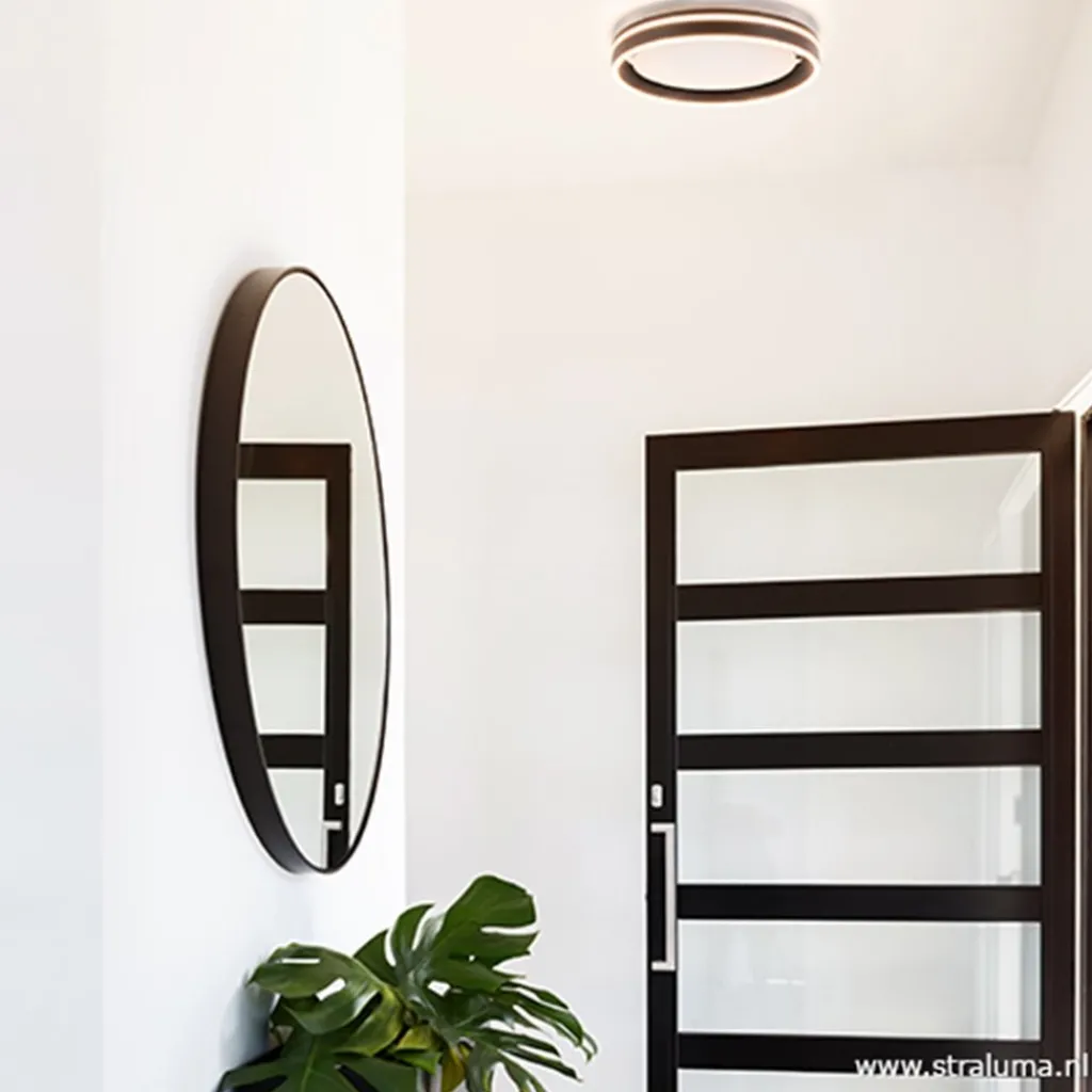 Straluma Plafondlamp Led Cirkel zwart/wit> Plafondlampen|Plafonnières