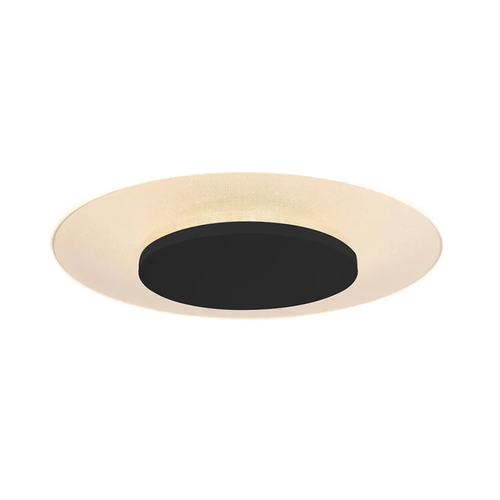 Straluma Plafondlamp Lido zwart 36cm indirect> Plafondlampen|Plafonnières