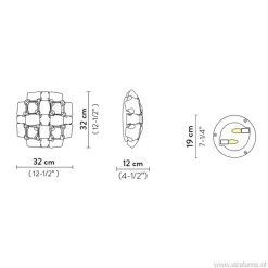 Straluma Plafondlamp Mida gold 32cm><noscript><img width=