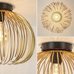 Straluma Plafondlamp Nest matgoud/zwart><noscript><img width=