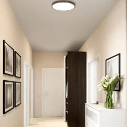 Straluma Plafondlamp Piatto 30 zwart + bew.sensor><noscript><img width=