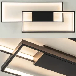 Straluma Plafondlamp Piazza 2L zwart 3-step dim><noscript><img width=