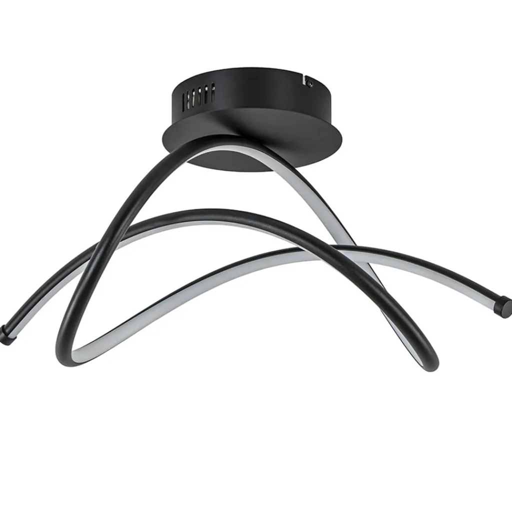 Straluma Plafondlamp Plaza zwart 3-switchdim> Plafondlampen|Woonkamerlampen