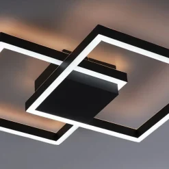 Straluma Plafondlamp Q-Marko smart vierk.zwart rgb/cct> Plafondlampen|Smart lampen