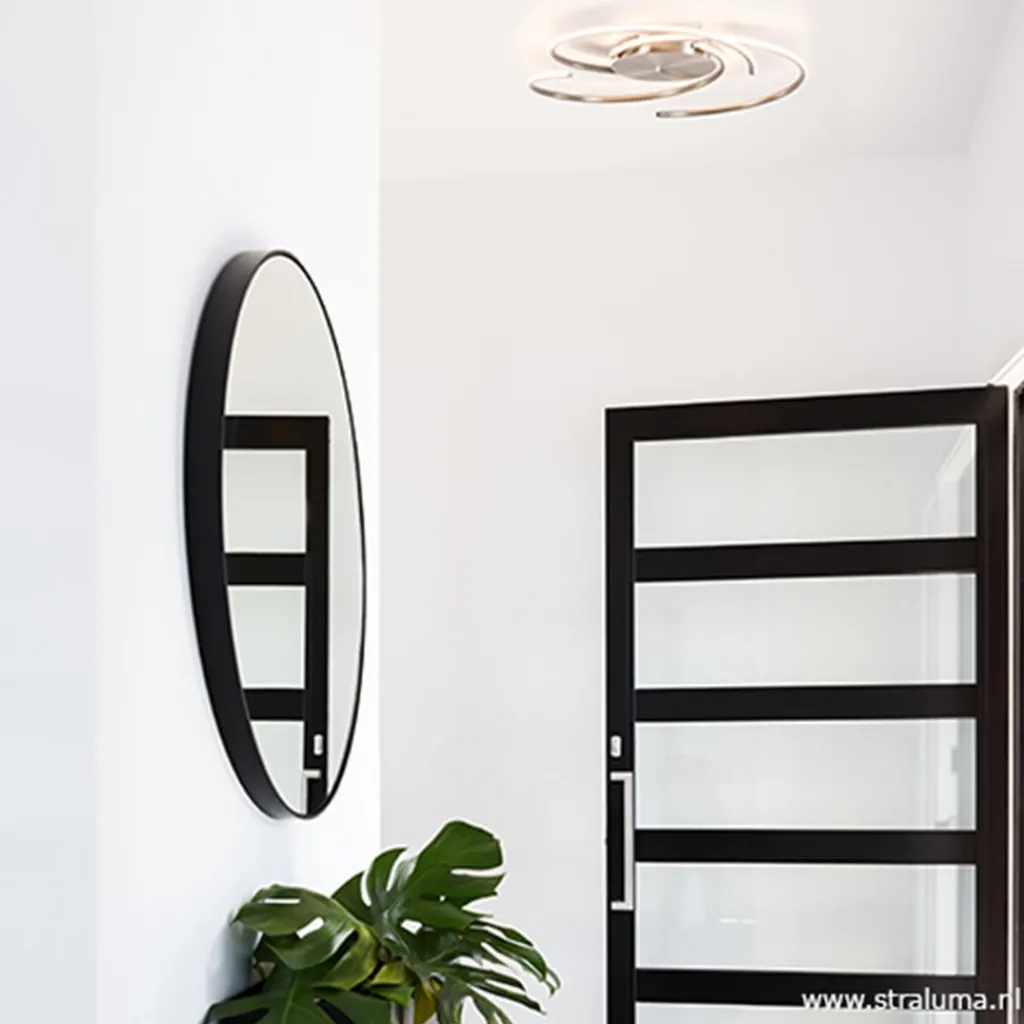 Straluma Plafondlamp Reverso nikkel 3-switchdim> Plafondlampen|Plafonnières