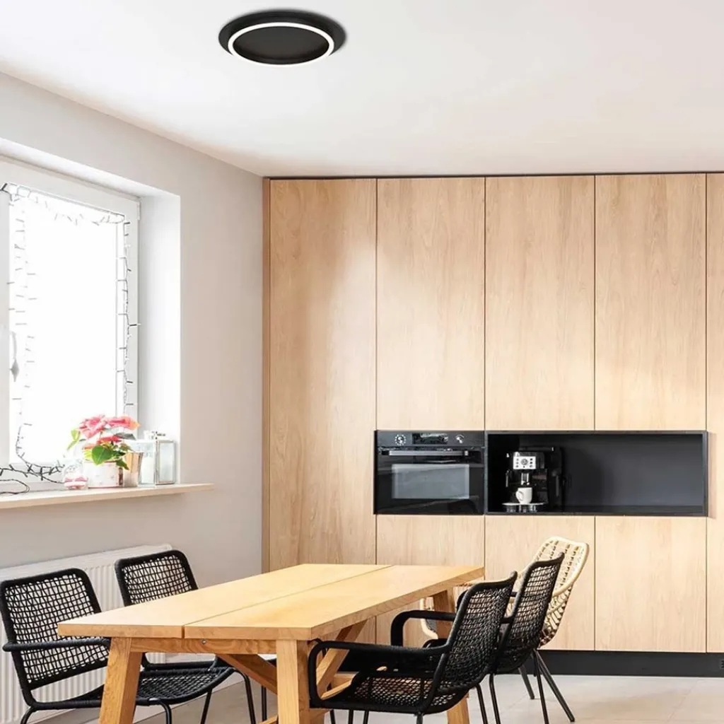 Straluma Plafondlamp Ringlux zwart> Plafondlampen|Plafonnières