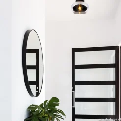 Straluma Plafondlamp zwart met smoke glas><noscript><img width=