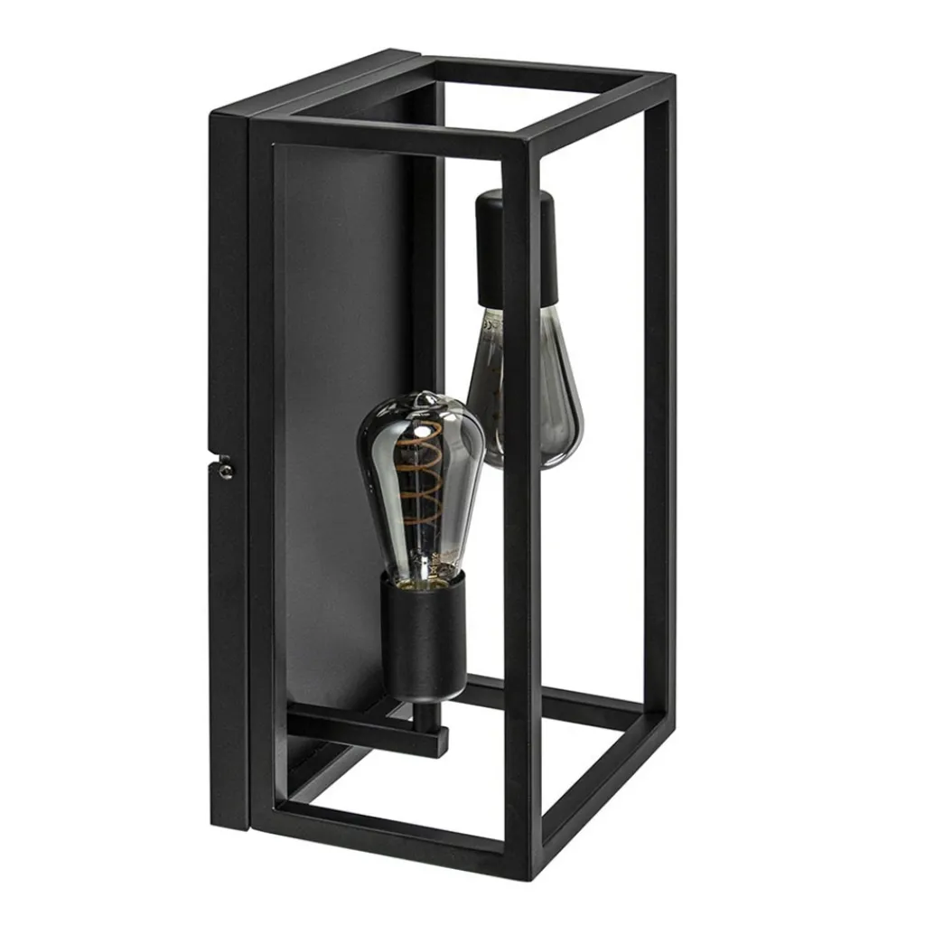 Straluma Plafondlamp/wandlamp zwart open frame> Wandlampen|Plafonnières