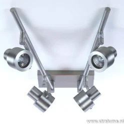 Straluma Plafondspot balk 4-lichts nikkel verstel><noscript><img width=