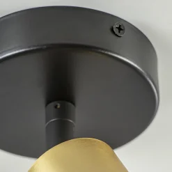 Straluma Plafondspot Bounce enkel rond zwart/goud><noscript><img width=