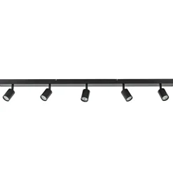 Straluma Plafondspot Bounce 5L 130cm zwart> Opbouwspots|Design Verlichting