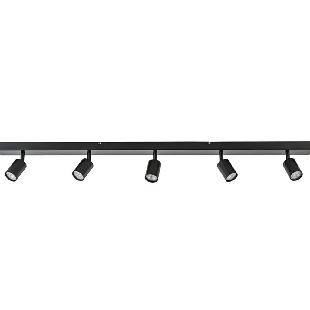 Straluma Plafondspot Bounce 5L 130cm zwart> Opbouwspots|Design Verlichting