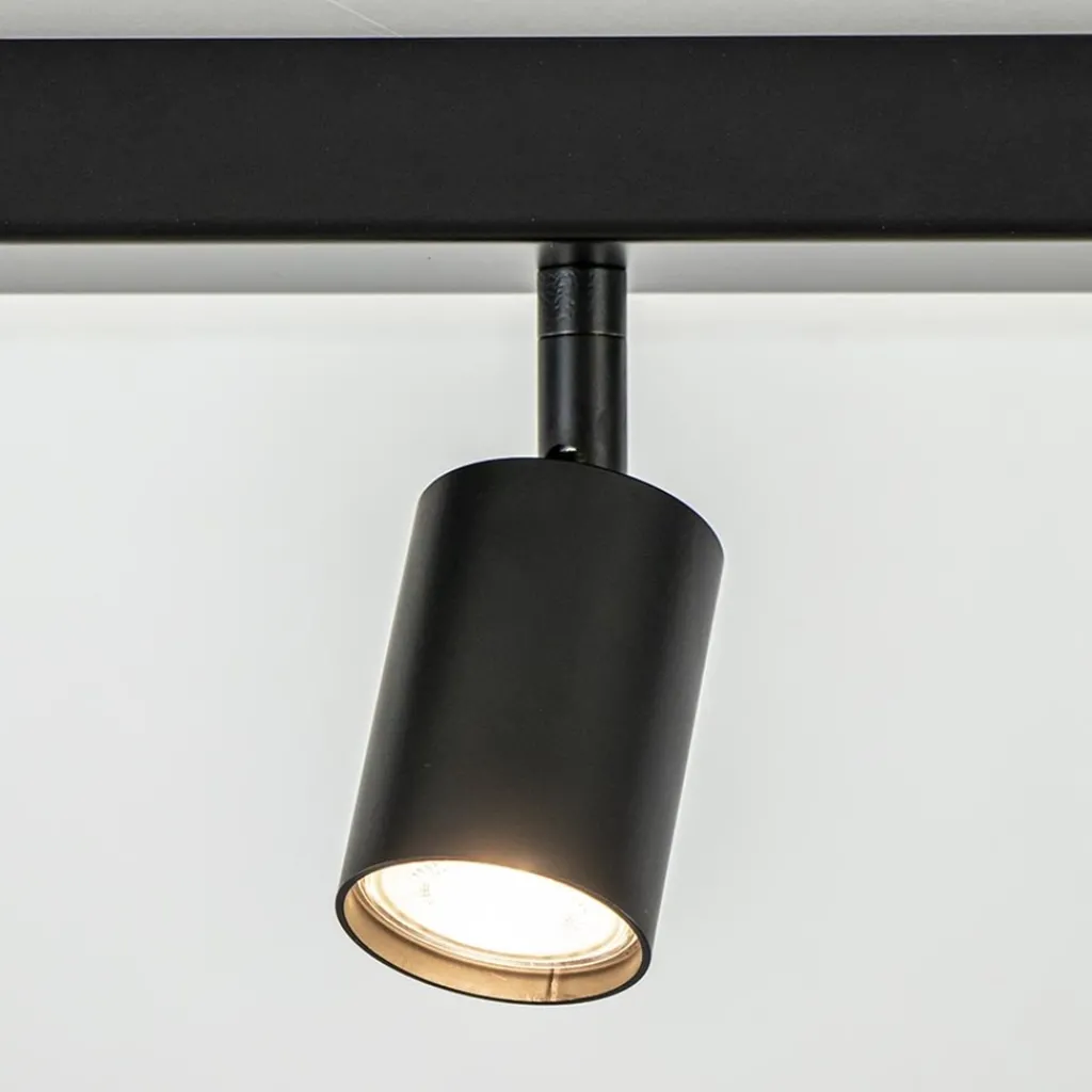 Straluma Plafondspot Bounce 5L 130cm zwart> Opbouwspots|Design Verlichting