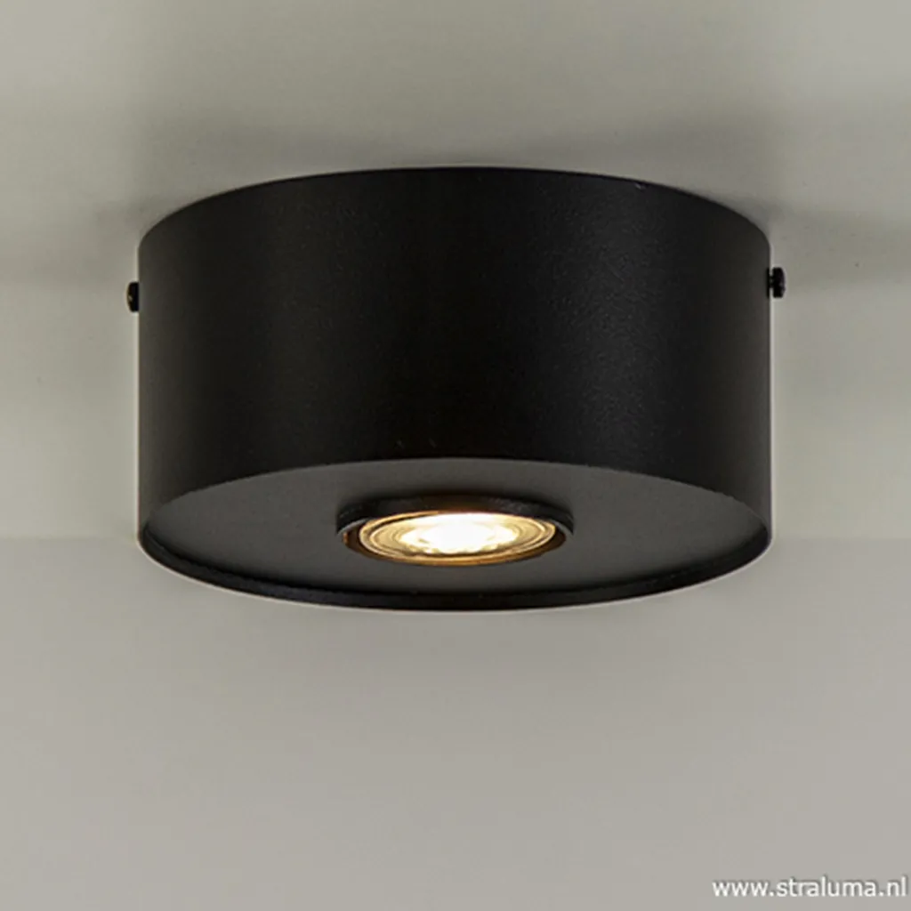 Straluma Plafondspot cilinder plat gu10> Opbouwspots|Plafonnières