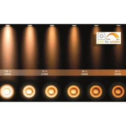 Straluma Plafondspot cilinder wit dim to warm><noscript><img width=