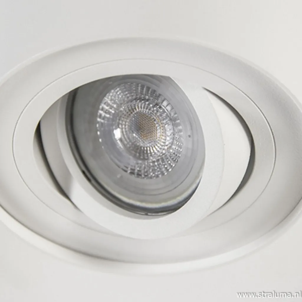 Straluma *Plafondspot cilinder wit verstelbaar> Opbouwspots|Woonkamerlampen