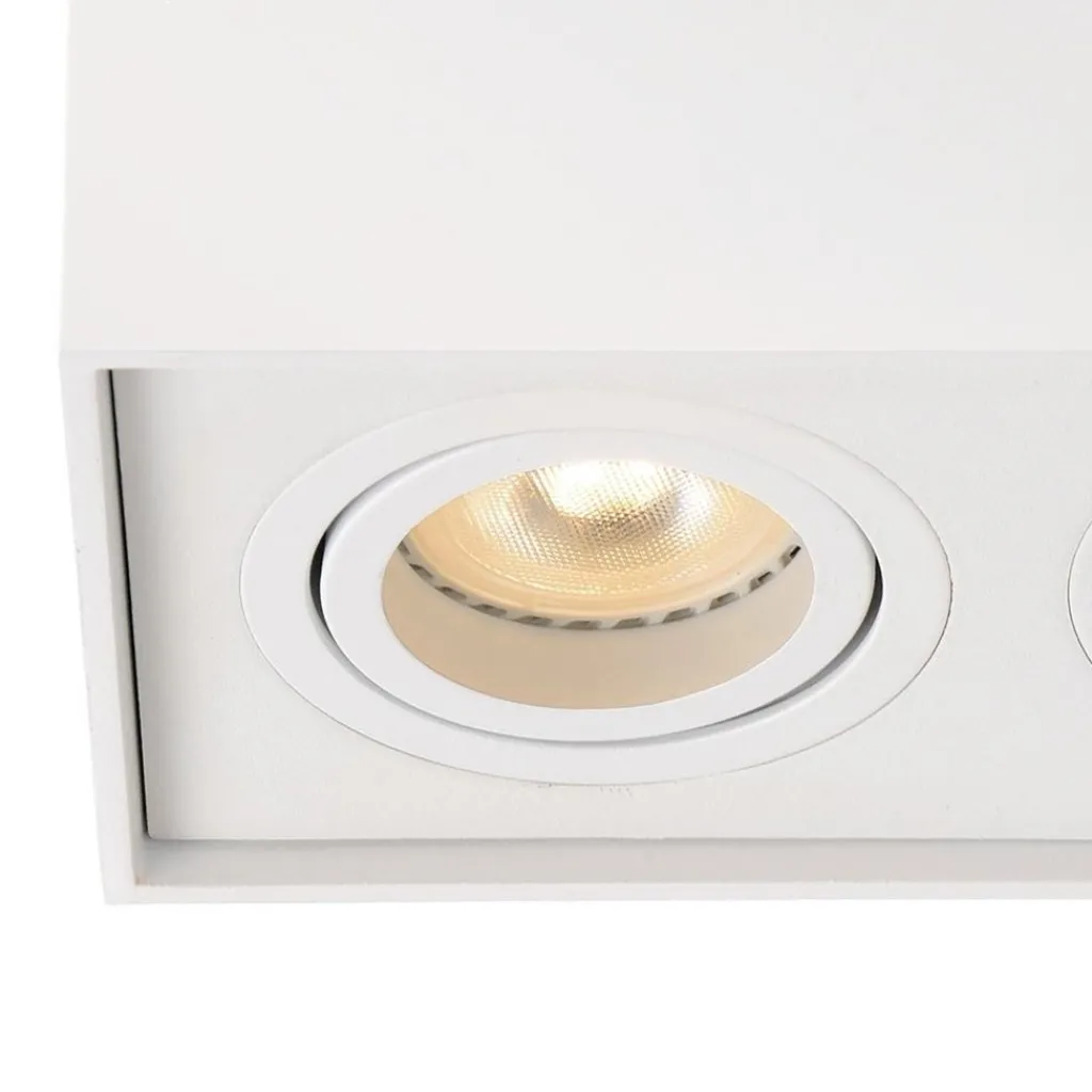 Straluma Plafondspot dubbel box wit gu10> Opbouwspots|Keukenverlichting