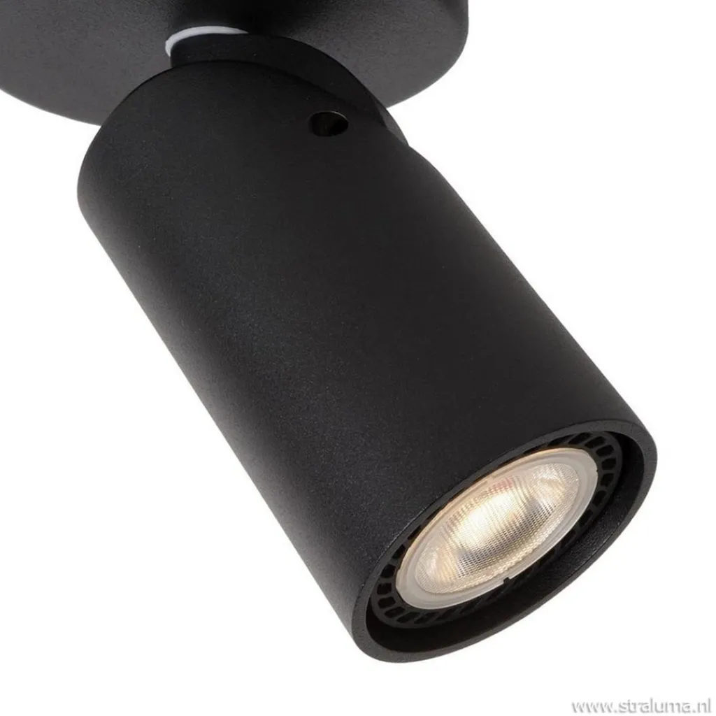 Straluma Plafondspot enkel zwart incusief GU10 dim to warm> Plafondlampen|Opbouwspots