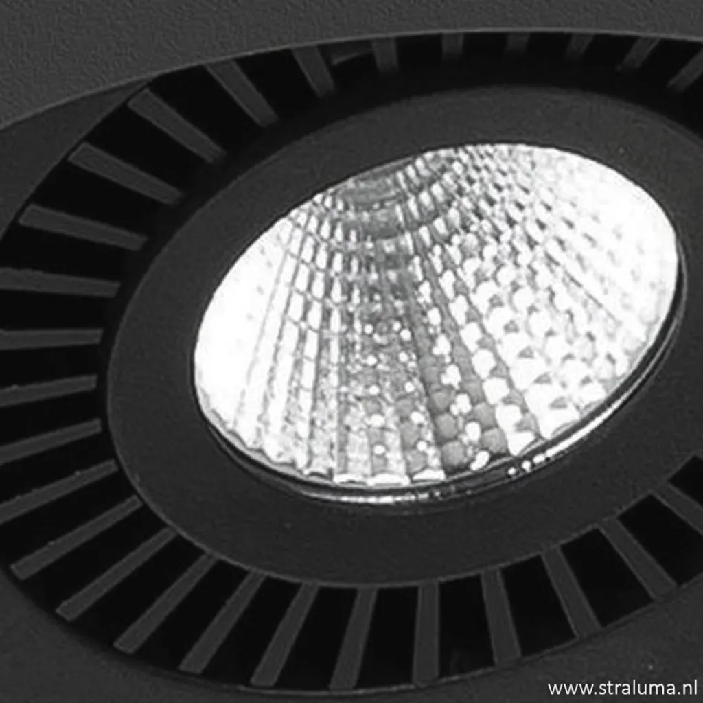 Straluma Plafondspot Eye box 4L zwart 3000k> Plafondlampen|Opbouwspots