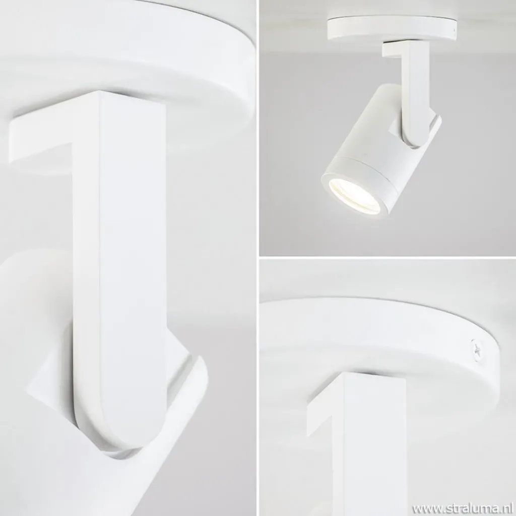 Straluma Plafondspot Halo 1L wit gu10> Opbouwspots|Keukenverlichting