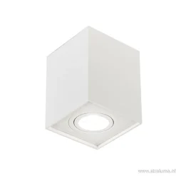 Straluma Plafondspot kubus wit verstelbaar gu10> Opbouwspots|Woonkamerlampen
