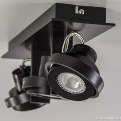 Straluma Plafondspot 3L op balk zwart gu10 incl.><noscript><img width=