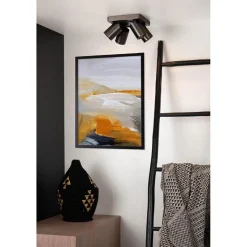 Straluma Plafondspot 4L vierkant gunmetal incl. gu10><noscript><img width=