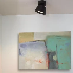 Straluma Plafondspot 1l zwart gu10-111><noscript><img width=