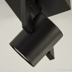 Straluma Plafondspot 1L zwart incl.gu10><noscript><img width=