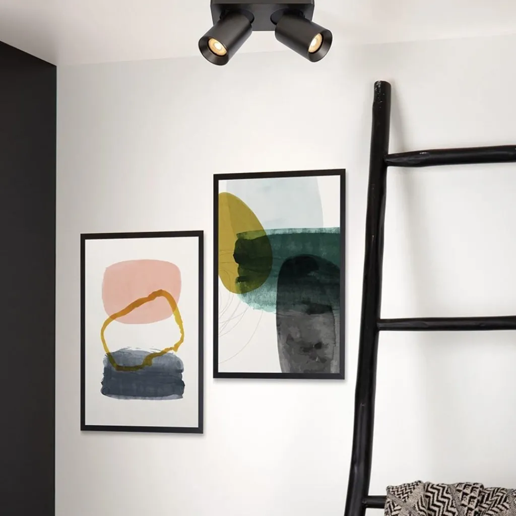 Straluma Plafondspot 2-lichts gunmetal incl. gu10> Plafondlampen|Opbouwspots