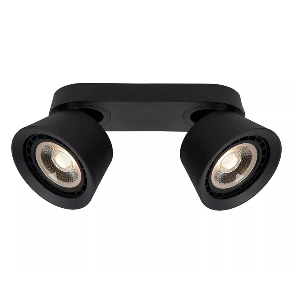 Straluma Plafondspot 2-lichts mat zwart exclusief GU10-ES111> Plafondlampen|Opbouwspots