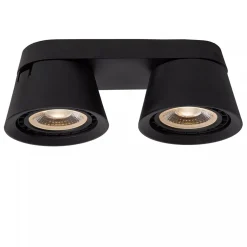 Straluma Plafondspot 2-lichts mat zwart exclusief GU10-ES111> Plafondlampen|Opbouwspots