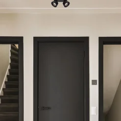 Straluma Plafondspot 2-lichts mat zwart exclusief GU10-ES111><noscript><img width=