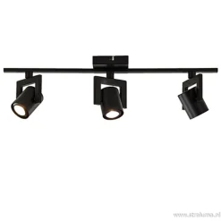 Straluma Plafondspot 3-lichts zwart incl.gu10> Plafondlampen|Opbouwspots