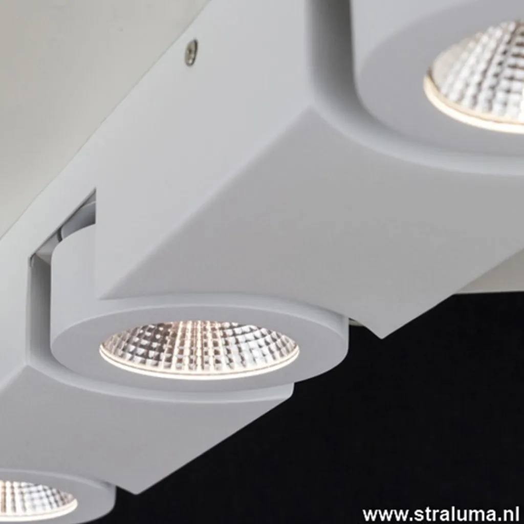 Straluma Plafondspot Montreal 3L balk wit 3000k> Plafondlampen|Opbouwspots