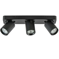 Straluma Plafondspot Oliver 3L balkzwart gu10> Opbouwspots|Keukenverlichting